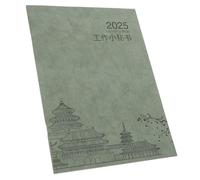 Genérico Planificador Diario 2025 Tamaño A4 Cuaderno para Gestión del Tiempo Planificador Mensual Académico Papel Grueso Color Verde Matcha Organizador de Productividad para Trabajo y