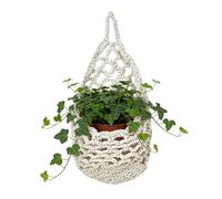 Genérico Plant Hanger - Handmade Boho Macrame Holder, Indoor Outdoor Hanging Planter Support with Cotton Rope Design, Space Saving Decorative Display Organizer, Ideal para Porch Balcony Garden Dorm