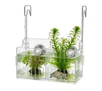 Genérico Plant Holder - Acrylic, 5,91x3.94x4.72in Hydroponic Hanger Adjustable Divider | Transparente Aquarium Organizer Basket, Acuatic Plant Holder for Fish Tank, Moss, Vines, Shelves