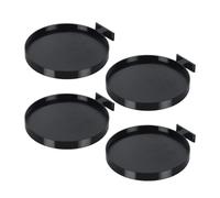 Genérico Plant Saucer - 4 Pieces Wall Mount Modern Holder | Flower Pot Trays Display Shelf | For Home Living Room Bedroom Kitchen Office Apartment Dorm Restaurant Hotel Farmhouse, Acoustic Panel