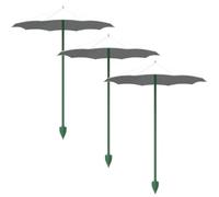 Generico Plant Shades For Outdoor Plants - 3 Pieces Small Sun Shade | Sombrilla de jardín de 26,5 cm con estaca para exteriores, patio, jardín, cama, maceta, balcón