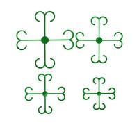 Genérico Plant Support Clips - Reusable Double-Hook Rack Comfort, Planter Pots Clip Balance, Gardening Aid Tool Support, Outdoor Category Styling, Supplies for Backyard Farm Balcony Greenhouse