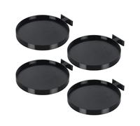 Genérico Plant Tray - Wall Mount Plant Saucer Set 4PCS | Flower Pot Saucer Support Holders No-Drill Planter Rack | Modern Indoor Plants Display Stand For Bedroom Office Home Decor