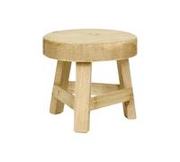 Genérico Plant Wooden Stool, Small Round Rack, Indoor Stand with Compact Style, Garden Patio with Rustic Detail, Home Furniture, Farmhouse 7.01x6.02 Inches Planter Holder for Kitchen Outdoor Backyard