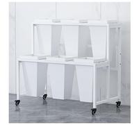 Genérico Planta Stand con 6 Cubos extraíbles, Carrito de Flores para floristas, Heavy Duty Metal Shelf para Interiores al Aire Libre Garden Party Events Display