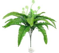 Generico Plantas Artificiales Follaje Planta Hierba Persa Helecho Oficina Casa Jardín Decoraciones para Boda Inteligencia Práctica.