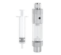 Genérico Planted Tank - Single Head Bubble Counter 8.2x2 Cm | Aquarium Diffuser with Needle Valve, Planted Tank Regulator For Fishtank, Aquarium Plants, Easy Use, Backflow Prevention