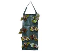 Genérico Planter Bags, Fabric Gardening Basket, 8-Hole Vertical Grow Pouch, 23.62x9.84 Inches, Breathable Felt Material, Space-Saving Hanging Design, for Balcony Fence Outdoor Planting