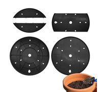 Genérico Planter Inserts, Plant Drainage Inserts, Flower Pot Fillers, Lightweight Round Support Base, Reusable Drainage Tray Design, Water Flow Vent System, 9.8 x 0.4 x 9.8 in, for Indoor Outdoor