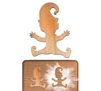 Genérico Plantilla de Huella de navideño | Plantilla de Huella navideña,Plantillas de Huellas de Madera para Pisos, Plantilla de Piso de Navidad, Plantilla de Huellas, Decoraciones de Ventanas