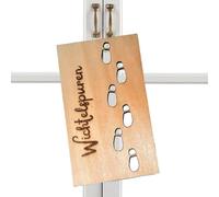 Genérico Plantilla de Huella de | Plantilla de Huella navideña - Plantillas de Huellas de Madera para Pisos, Ventanas y Paredes, Plantilla de Huellas navideñas de Bricolaje