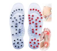 Genérico Plantillas Magnéticas para Fascitis Plantar, Alivio del Dolor, Masaje Shiatsu, Plantillas para Hombre Y Mujer, Relajación De Pies(Size:L(41-45),Color:Transparente)