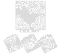 Genérico Plantillas para Pintar Paredes Reutilizables Set de 4 Plantillas Pequeñas para Manualidades y Decoración para Lienzos y Suelos Ideales para Proyectos DIY