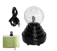 Generico Plasma Ball Lamp - Large Plasma Ball, USB Rechargeable Electricity Touch For Kids, Usb For Home Decor | Portable Globe Light, Touch & Sound Activated Electrostatic Home, Schools