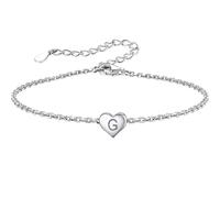 Genérico Plata Mensajes Amantes Anillos Pulseras 925 Sterling Chain Pulseras For Women Letter Z Varios Anillos Plata, talla única, Cobre, No es una piedra preciosa