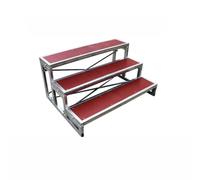 Genérico Plataforma de Metal Antideslizante para Escenario portátil, de Varios Niveles, Plegable, fácil de Instalar, Ligera y Duradera, Ideal para Eventos, presentaciones y ensayos. Diseño Compacto.