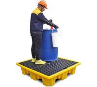 Genérico Plataforma Modular de contención de derrames, palé para almacenes, fábricas, Tambor antifugas, Bandeja de Drenaje a Prueba de Fugas, sótano, palé de contención de derrames ModuDrum con drena