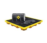 Genérico Plataforma Modular Industrial para contención de derrames, palé para almacenes y fábricas, Bandeja de Drenaje antifugas para bidones, Bandeja de sumidero para sótanos, palé Industrial de Pol
