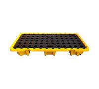 Genérico Plataforma Modular Industrial para contención de derrames, palets, almacenes, fábricas, Bandeja de Drenaje antifugas para bidones, sótanos. Plataforma Modular para contención de derrames par
