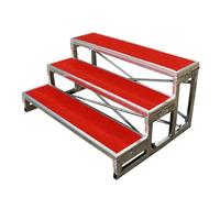 Genérico Plataformas Plegables para coros, escaleras corales, tarimas metálicas Antideslizantes portátiles, tarimas multinivel para música Coral con diseño Antideslizante para Salas de conciertos y a