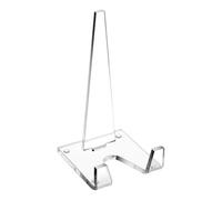 Genérico Plate Stand Display, Clear Frame Rack, Stable Countertops, Aesthetic Multi-Functional Shelf and Desk Sign Holder, Compact Ideal for Table, Picture, Photo, Card, Painting, Home Decor