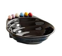 Genérico Plateau Fruits - 21,6 Cm A Plateau Multifonction | Bol Collation,vec 6 Fourchettes, Bol De Collation Élégant Pour Fête Maison Famille Pique Nique Réunion Dîner Goûter