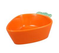 Genérico Platillo De Cerámica Cuenco para Perros Cuenco De Conejo Plato De Comida para Conejos Bol Cuenco para Mascotas Plato De Aperitivo Tazones De Conejito Tazón De Aperitivos Orange