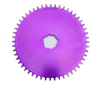 Genérico Plato Aero de Montaje Directo de 3 Pernos Compatible con Protector Cerrado de Ancho Estrecho, Color Morado for Bicicletas de Grava de Carretera SRAM GXP(48T)