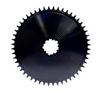 Genérico Plato Aero de Montaje Directo de 3 Pernos Compatible con Protector Cerrado de Ancho Estrecho y Redondo Negro for Bicicletas de Grava de Carretera SRAM GXP(52T)