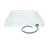 Genérico Plato de Ducha Portátil | Bandeja De Baño De PVC con Manguera De Drenaje | Base De Ducha para Auto,para Interior Exterior AutoCoche Camping Remolque Senderismo Playa