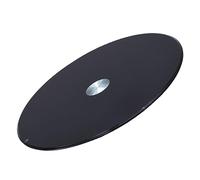 Genérico Plato Giratorio de Vidrio Templado 20/24/27/31/35/39 Pulgadas Plato para Servir Lazy Susan Plato Giratorio Suave Placa giratoria Negra con Base de aleación de Aluminio Fácil de com
