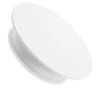 Genérico Plato Giratorio Eléctrico para Exhibición 360° 2 Velocidades, Base Blanca Abs y Superficie Blanca de Gamuza, Soporte Multiusos para Fotografía y Exposición en Interiores, Adecuado