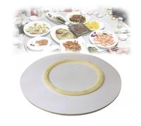 Genérico Plato Giratorio Lazy Susan para Mesa de Comedor de 50/60/70/80/85/90/100 cm, Bandeja giratoria Resistente para Servir sobre la Mesa con rodamiento silencioso (Blanco, 70 cm/27").