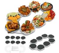 Genérico Plato Giratorio Lazy Susan, Plato Giratorio For Fiestas De 360°, Mesas De Comedor De Cocina, Reuniones De Fiestas, Comida De Fácil Acceso, Diseño Giratorio