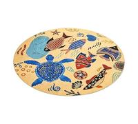 Genérico Play Mat For Kids - Velvet 47.24 Inches, Soft Floor Rug, Portable Round Carpet | Comfortable Activity Pad For Reading, Study, Game Room, Bedroom, Living Room Indoor Use
