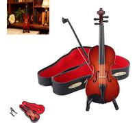 Genérico Playable Tiny Violin Figurine,Mini Violin with Sad Music,Portable Size & Easy to Operate，Ideal for Desk Ornament, Party Deco & Holiday Presents (3.15×1.18×0.59in)