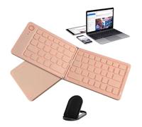 Genérico Plegable: bluetooths inalámbrico, Dispositivo de Viaje Ultra Slim | de Plataforma múltiple Tri Fold, Tablero de tipificación portátil Recargable, para tabletas, portátiles, con