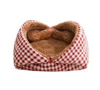 Genérico plegable Cat Cave Bed - Warm Plush Nest, Thick Padded Comfort, Soft Breathable Material Offer Safe Sleeping Space for Interiores Small Pets, Pet Supplies, Multi Colors