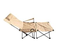 Genérico plegable Reclining Chair, Heavy Duty Patio Lounger, Estable Load-Bearing Frame, Comfortable Silla Lounge, Balcony Tanning Seat, Poolside Relaxation, Camping Outdoor Use