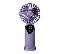 Generico Plegable USB - Rechargeable Mini Portable with LED Display | Fast Cooling for Outdoors, Camping, Car, Bedroom