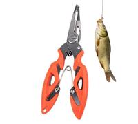 Genérico Pliers Fishing - Angling Lure Remover, Stainless Steel Fishing Lure Pliers, Resistant Hook Removal Tool, Non-Slip Grip Cutting Plier, Durable Fishings Gear Accessory for Offshore