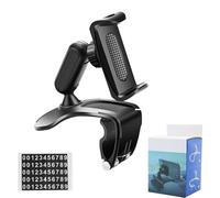 Genérico plixorahub Phone Holder, kicklo, unirexa Phone Holder Dashboard, for Steering Wheel & Sun Visor(Upgrade Clip Never Fall) (1 PCS,with Phone Number)
