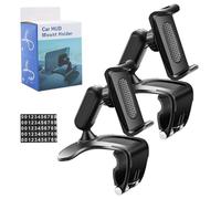 Genérico Plixorahub Phone Holder, Universal 360° Dashboard Phone Holder, Fits 4”-7” Phones, Rock-Solid Grip, Folds Down, Mount Cradle w/Adjustable Clip，Parking Sign with Numbers (2PCS)
