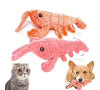 Genérico Plothuge Dog Toys, Floppy Lobster Interactive Dog Toy, Moving Pet Toy to Keep Them Busy for Boredom for Small Medium Large Dogs and Cats (Mix*2PCS)