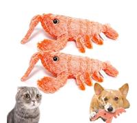 Genérico Plothuge Dog Toys, Floppy Lobster Interactive Dog Toy, Moving Pet Toy to Keep Them Busy for Boredom for Small Medium Large Dogs and Cats (Orange*2PCS)
