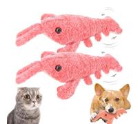 Genérico Plothuge Dog Toys, Floppy Lobster Interactive Dog Toy, Moving Pet Toy to Keep Them Busy for Boredom for Small Medium Large Dogs and Cats (Pink*2PCS)