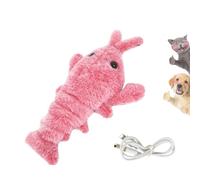 Genérico Plothuge Dog Toys,Plothuge Floppy Lobster Interactive Dog Toy,Floppy Lobster Dog Toy,Electric Simulation Swing Function, for Small Medium Large Dogs and Cats (Pink)
