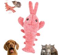 Genérico Plothuge Dog Toys, Plothuge Floppy Lobster Interactive Dog Toy, Lobster Dog Toy Moving Tail, Electric Simulation Swing Function, for Small Medium Large Dogs (Pink)