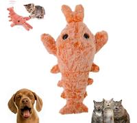 Genérico Plothuge Dog Toys, Plothuge Floppy Lobster Interactive Dog Toy, Lobster Dog Toy Moving Tail, Electric Simulation Swing Function, for Small Medium Large Dogs (Orange)