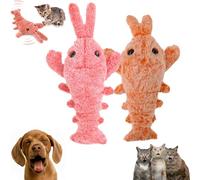 Genérico Plothuge Dog Toys, Plothuge Floppy Lobster Interactive Dog Toy, Lobster Dog Toy Moving Tail, Electric Simulation Swing Function, for Small Medium Large Dogs (Mix)